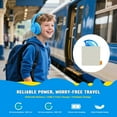 thumbnail image 6 of Nova1Lite Kids Wireless Active Noise Cancelling Headphones, Bluetooth 5.3, Safe Volume 74/85/94dB, Real 40H Battery, Type-C Fast Charging, Built-in Mic for School Travel Airplane, Blue, 6 of 7