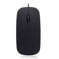 thumbnail image 1 of Transemion Mouse Wired Optical Computer Mouses Skin Touch Computers Fitting Laptop Gift Networking Keyboards Table Study Black 1Set, 1 of 6