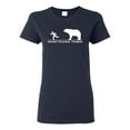 thumbnail image 2 of Wild Bobby Ancient Personal Trainers Funny Bear Chase Women Graphic Tee, 2 of 6
