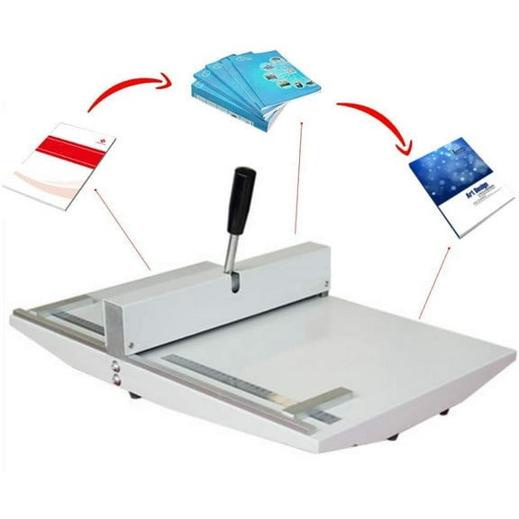 INTBUYING 14inch Manual Creasing Machine Scoring Paper Creasing Machine Scorer Creaser with 2 Magnetic Block