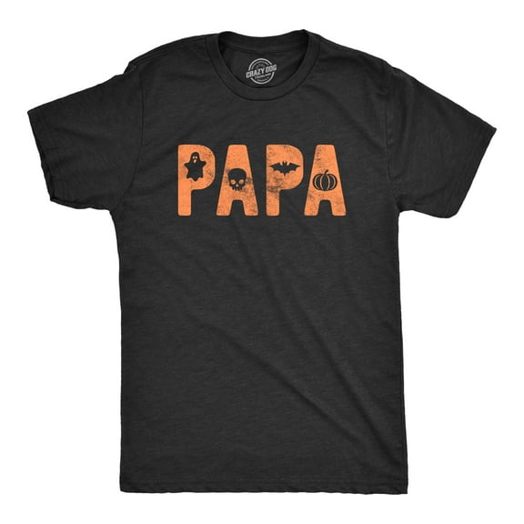 Mens Papa Halloween T Shirt Funny Trick Or Treat Costume Party Graphic Novelty Tee Graphic Tees