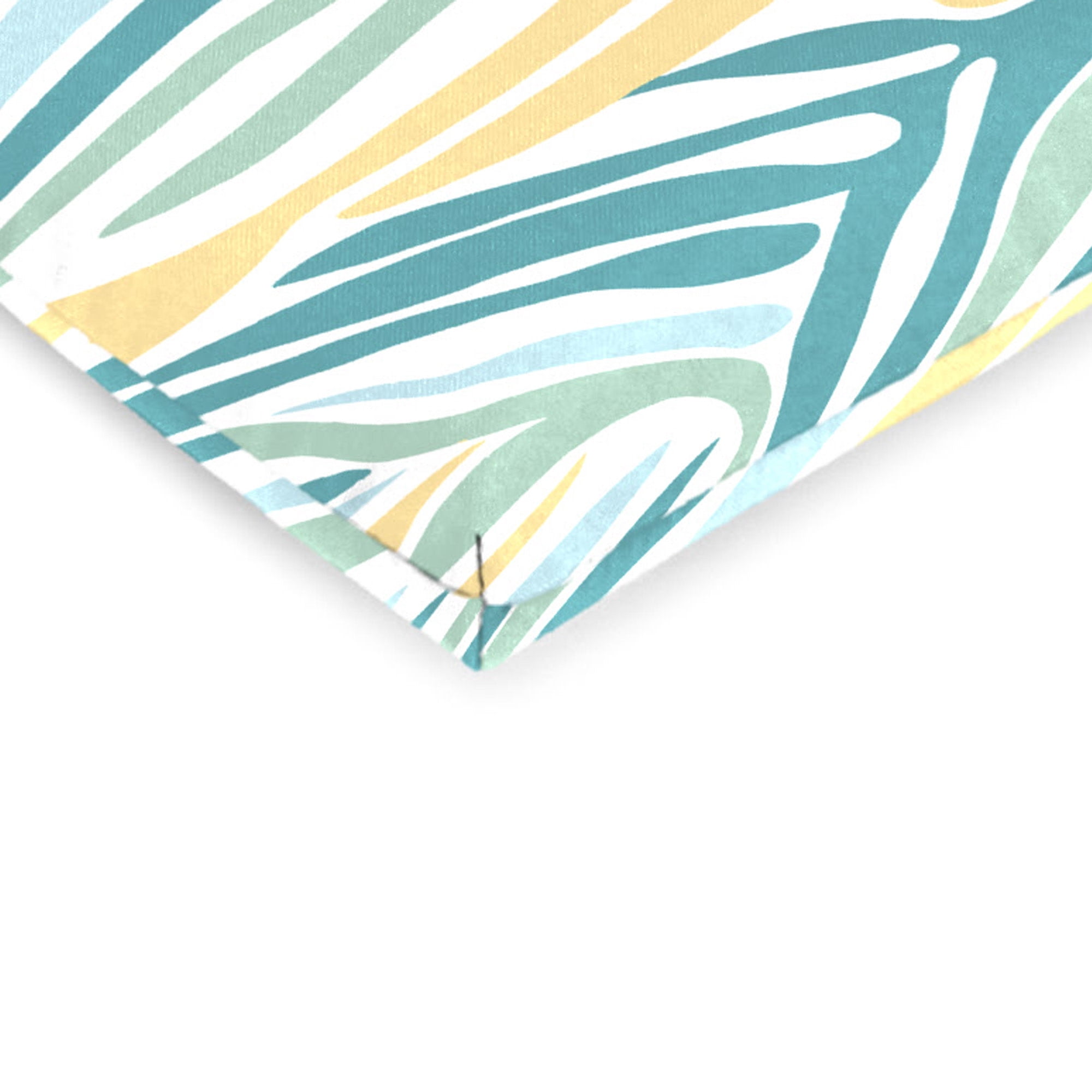 Jordan Manufacturing 44" x 21" Lilo Tapioca Multicolor Abstract Rectangular Outdoor Chair Cushion with Ties
