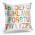 thumbnail image 1 of BOSDECO Forme Colorée Alphabet Abstrait 10Eps Créatif Taie d'Oreiller Housse de Coussin Étui de Coussin 18x18 Pouces, 1 of 1