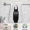 thumbnail image 4 of Rainbow Cute Cat Hand Towels for Bathroom, Valentine's Day Kitchen Towel 2 PCS Ultra Soft and Highly Absorbent Decorative Fingertip Face Bath Towels for Spa & Hotel, 28.3"x 14.4", 4 of 4