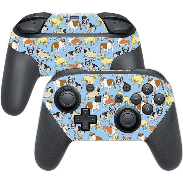 Skin Decal Wrap for Nintendo Switch Pro Controller Puppy Party ...