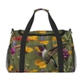 thumbnail image 1 of Fotbe Humming Bird Bolsa de Viaje con Estampado, Bolsa de Fin de Semana para Mujer con Compartimento para Zapatos, Bolsa de Gimnasio con Bolsillo Húmedo, 1 of 7