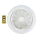 thumbnail image 2 of Ventiladores de techo con luces, ventilador de techo con lámpara, portalámparas E27 moderno, refrigeración Blanco 36W, 2 of 9