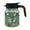 Green, variant on Vintage Floral Tea Pot with Built-in Infuser, Stainless Steel Insulated Thermal Carafe with Lid for Hot Coffee & Drinks