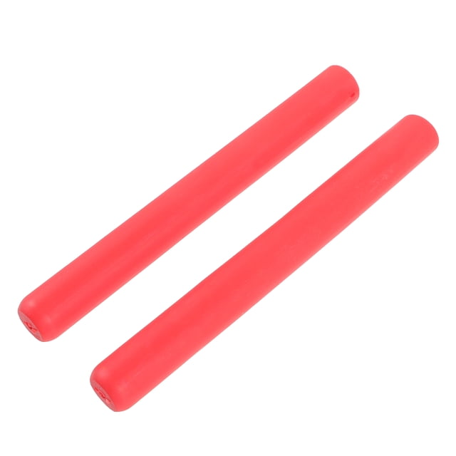 WASHWEPE 2 Pcs Tambour en Silicone Antibruit Embouts Silencieux Rouge Design Extensible pour Usage Intérieur