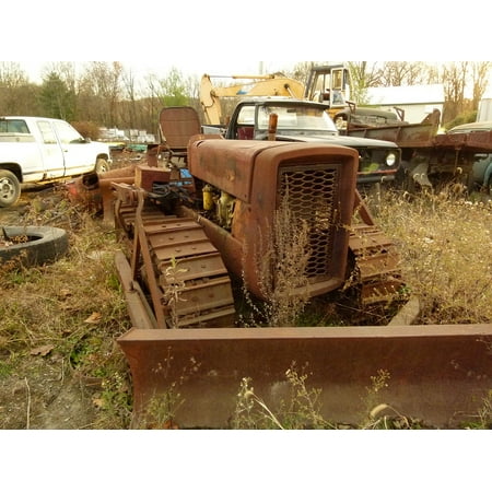 Canvas Print Rust Old Truck Metal Recycling Tractor Scrap Stretched Canvas 10 x