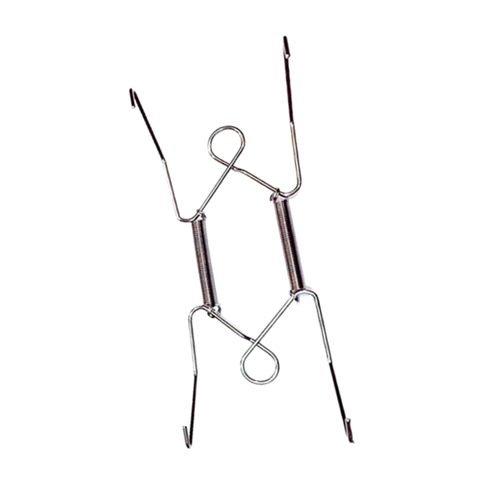 LALOCAPEYO 12PCS Invisible Wall Spring Hooks For Decorative Plates - 3 Sizes (6/8/10 Inch) For Art & Antique Boards