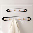 thumbnail image 3 of Handmade Wooden Wall Mount Hat Cap Scarf Clothes Coat Rack Handbag Decorative Rustic Hooks Hanger, 3 of 4