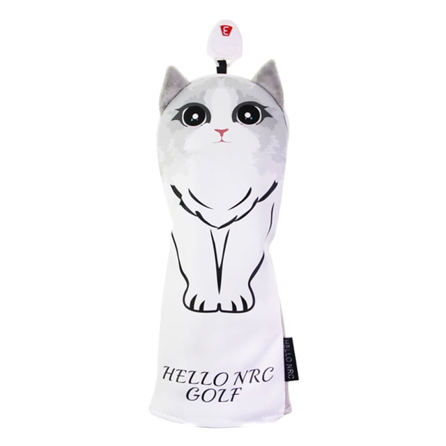 Toystoory Cubiertas de cabeza de palo de Golf 1/3/5/UT PU duradero modelado de dibujos animados lindo Simple giratorio Digital matrícula Golf
