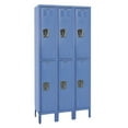 thumbnail image 1 of Hallowell U3228-2A-MB Hallowell Premium Locker, 36 in. W x 12 in. D x 78 in. H, 707 Marine Blue, Double Tier, 3-Wide, Assembled, 1 of 1