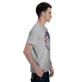 thumbnail image 5 of American Flag Men's T-Shirt Cotton 100% Summer Tops Fashion Casual Eagle Short Sleeves for Men Women Round Collar Top Tees, 5 of 6