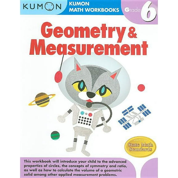 Kumon Math Workbooks Kumon Grade 6 Geometry and Measurement, (Paperback)