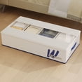 thumbnail image 1 of Openpig Foldable Under Bed Storage with Clear Window and Handles, Large Capacity Bedding Storage Bin, Space-saving Breathable Organizer Bags for Dorm Room, Sweaters, 1 of 3