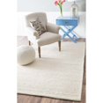 thumbnail image 3 of Nuloom 9' x 12' Hand Woven Chunky Woolen Cable Rug in Off White, 3 of 7