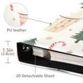 thumbnail image 3 of FORMRS 3 Ring Photo Album 4"x6" Self Adhesive Large Capacity PU Leather Cover, Beige Christmas Cups, 3 of 8