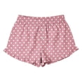 thumbnail image 4 of Only Moment Polka Dot Shorts Vacation Shorts Soft High Waist Shorts for Home,Summer with Pockets, Travel and Beach Vacation Pink,S, 4 of 4