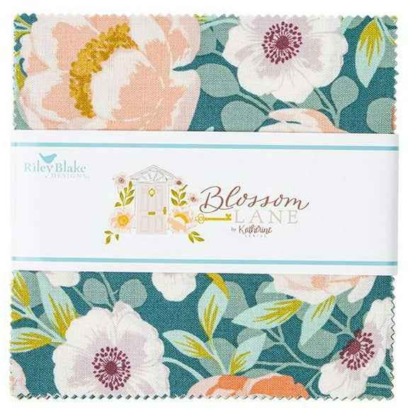 Blossom Lane Riley Blake Stacker by Katherine Lenius; 42 - 5" Precut Fabric Quilt Squares