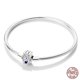thumbnail image 1 of Pulsera de plata de ley 925 para mujer, brazalete con cierre de corazón brillante, cadena de serpiente, abalorios artesanales, regalos de joyería, 1 of 4
