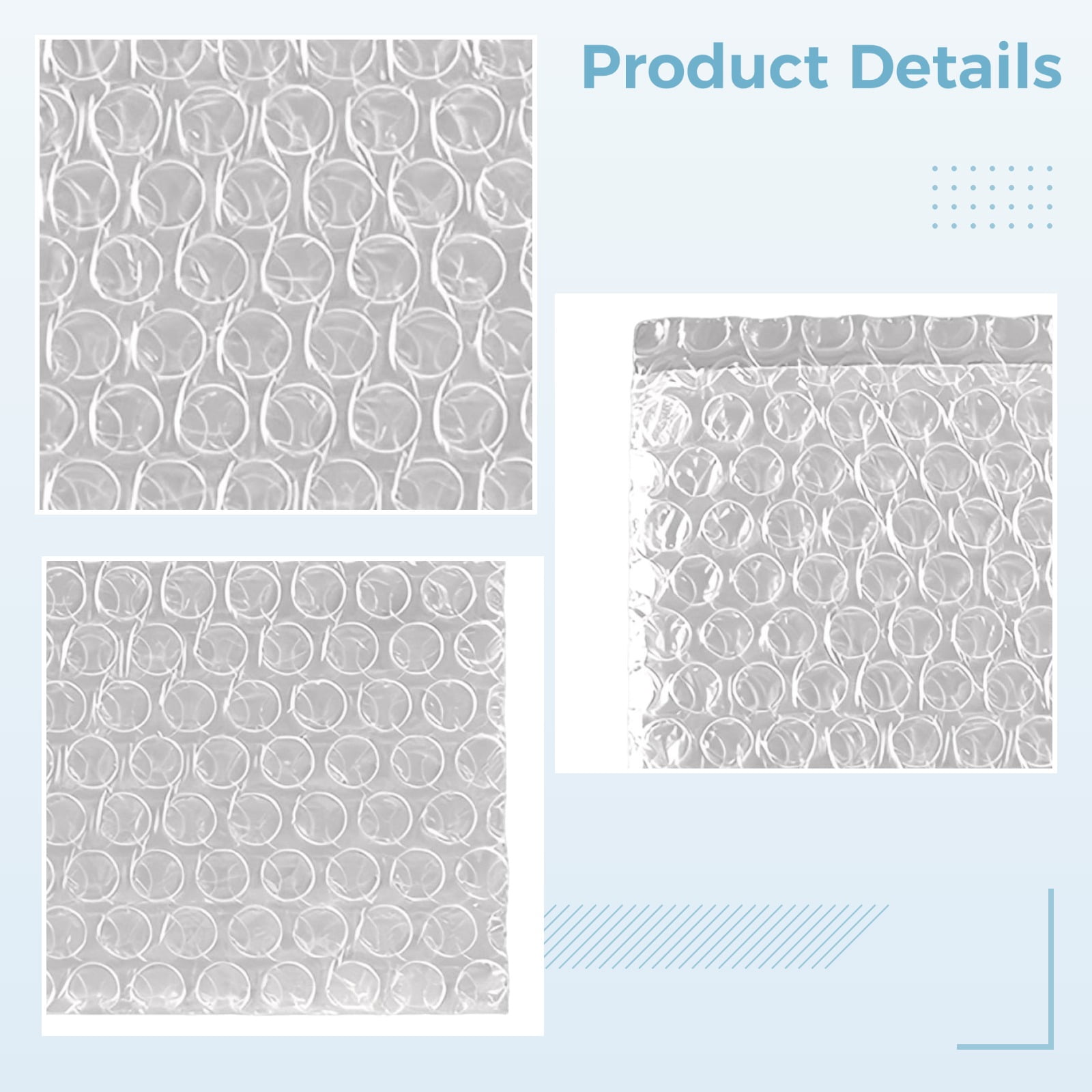 100 Pcs Bubble Cushion Wrap Bags Bulk, 7.9 x 9.8 in / 20 x 25 cm Double Wall Bubble Cushion Wrap Pouches, Clear Protective Bags, Thickening Shockproof Bags for Shipping, Moving