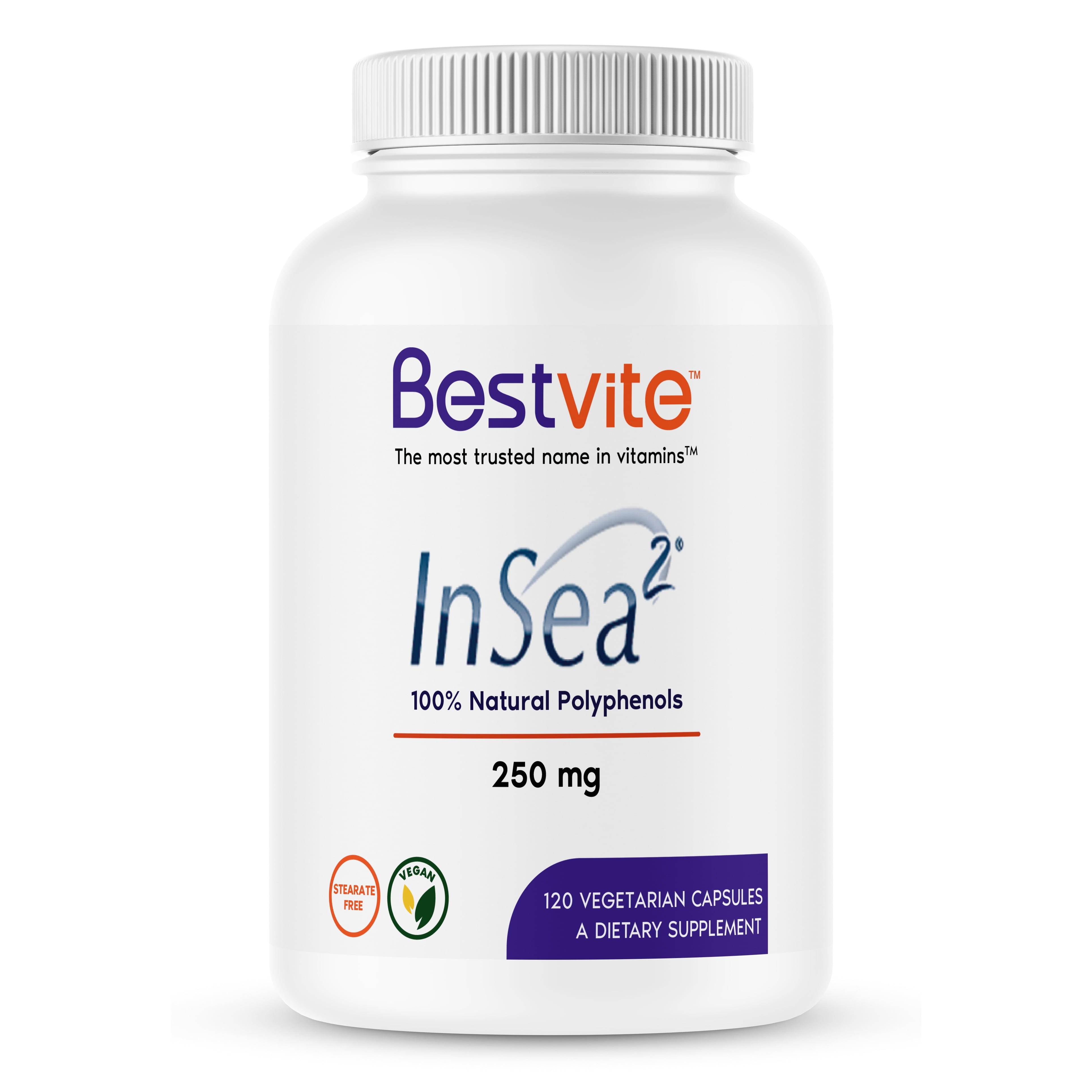 InSea2 250mg (120 Vegetarian Capsules) - Walmart.com - Walmart.com