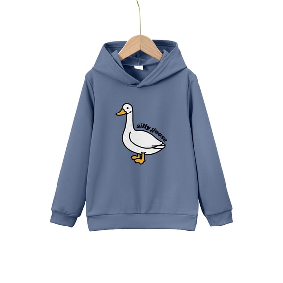 Big Boys Fall Winter Tops Silly Goose Print Casual Long Sleeve Hoodies Sweatshirt For Outdoor