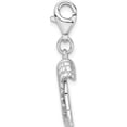 thumbnail image 2 of Sterling Silver Amore La Vita Rhodium-Plated Polished 3-D Wings Charm (28 X 12) Made In Thailand qcc976, 2 of 5