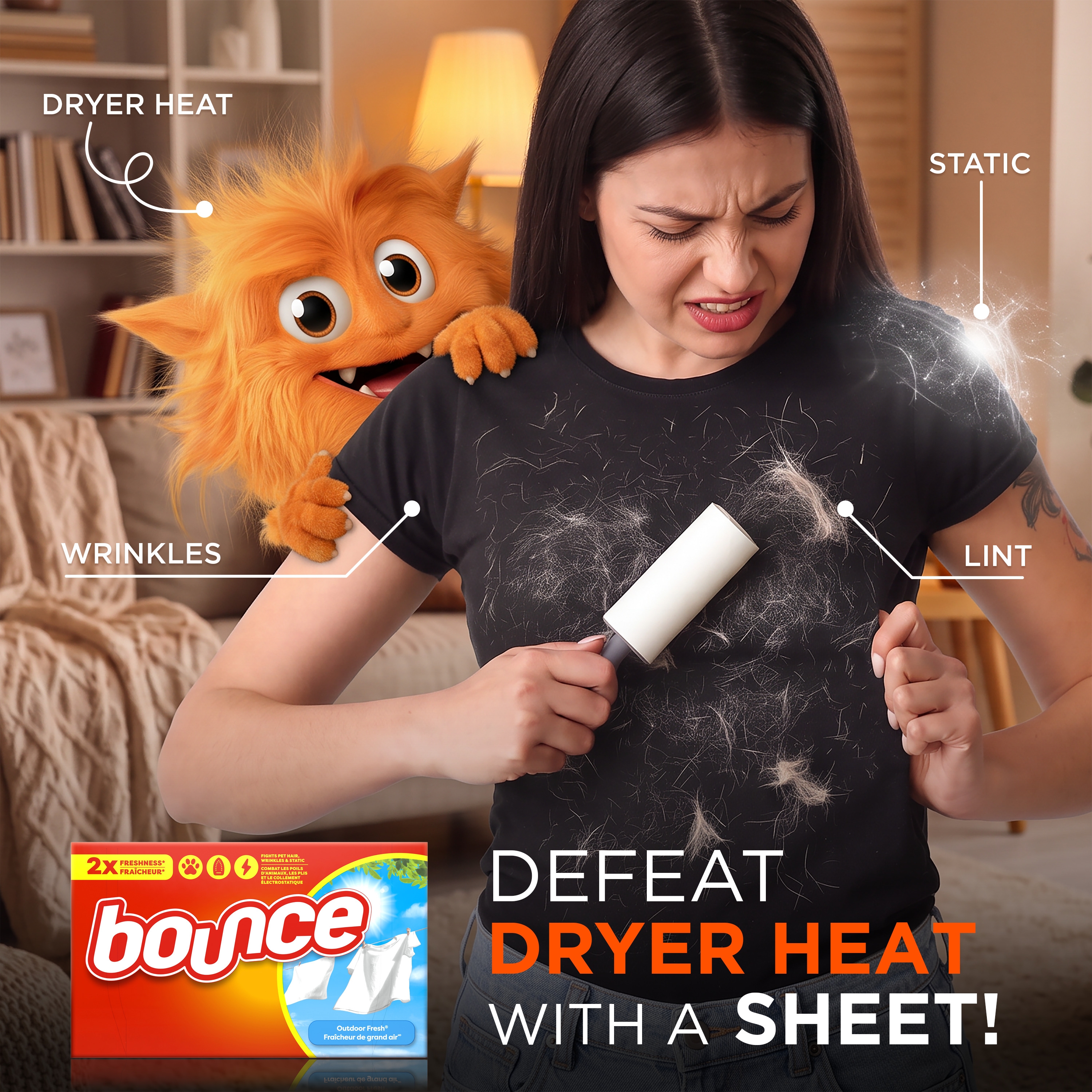 Bounce Dryer Sheets Outdoor Fresh, 240 Count photo 2