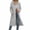 Gray, variant on Busydd Fall Jackets for Women Solid Color Drawstring Zip Up Hoodie Casual Comfy Long Sleeve Fall Shirts Side Slit Long Trench Coats with Pockets S