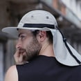 thumbnail image 4 of Casquette de Protection anti-UV Réglable à Large Bord pour Hommes Chapeau de Soleil d'Été, 4 of 6