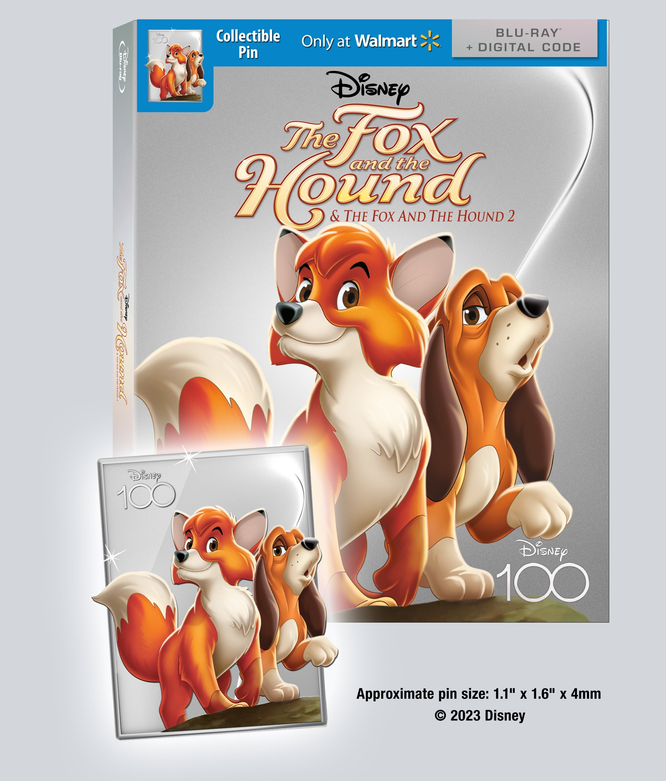 Fox & The Hound - Disney100 Edition Walmart Exclusive (Blu-ray +
