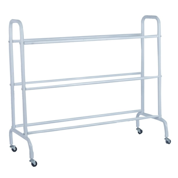 Veryke Ball Cart, Metal Rolling Multi Sports Ball Storage Basketball