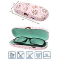 thumbnail image 3 of [4 PACK / 3 PACK], JAVOedge Printed Pattern Durable Hard Clamshell Eyeglass Case with Bonus Microfiber Cloth, 3 of 6