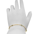 thumbnail image 3 of Mauli Jewels Bracelets for Women 0.25 Carat Blue Diamond Bracelet Bezel-Setting in 14K Gold, 3 of 4
