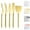 2.Gold, variant on ReaNea Cheese Knife Set Stainless Steel 5 Pack Cheese Knives, Cheese Spreader (Gold)