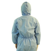 Disposable Protective Coverall Suit Long Front Zipper Elastic Waistband and Cuffs Isolation Suit