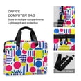 thumbnail image 4 of FORMRS 16" Laptop Bag Carrying Sleeve Case with Handle Travel Shoulder Briefcase, Red Retro Shapes, 4 of 8