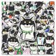 thumbnail image 1 of Pegatinas negras con diseño de perro Shiba Inu, 50 unidades, de vinilo impermeable, 1 of 2