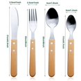 thumbnail image 3 of 4 Piece Flatware Set - Stainless Steel Cutlery Silverware, 3 of 5