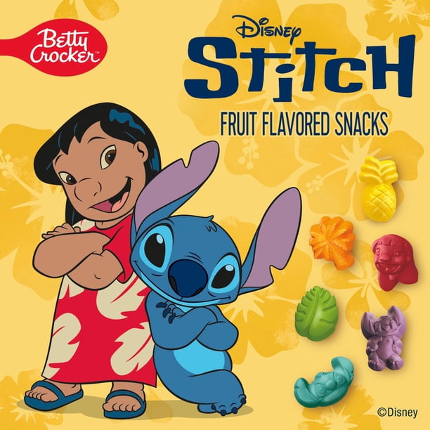 Disney Stitch Fruit Snacks, Fat Free, Gluten Free, 10 Pouches