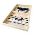 thumbnail image 4 of Mesa de futbolín de madera con disco de honda, juego de mesa interactivo para padres e hijos, regalo Grande, 4 of 7