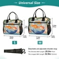 thumbnail image 4 of FORMRS Insulated Lunch Bag for Work School Unisex Large Capacity Cooler with Shoulder Strap, Blue Goldfish Bowl, 4 of 6