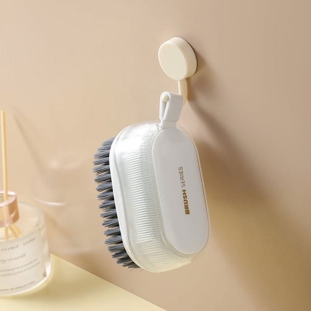 Xihbxyly Cepillo de Cerdas Suaves Multifuncional, Mango Ergonómico, Cerdas Duraderas para Fregado Profundo, Limpiador Eficiente de Azulejos y Zapatos, Ideal para Lavar La Ropa En Casa y El Baño, Agar
