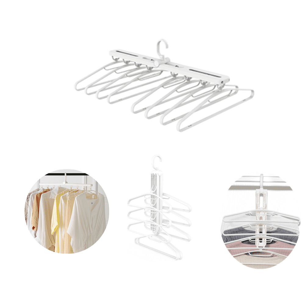 2 Pack Non Slip Magic Hangers Space Saving Hanger Closet Organizer 8 in