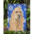 thumbnail image 3 of Carolines Treasures SC9598GF Cocker Spaniel Blue Snowflake Winter Flag Garden Size, 3 of 3
