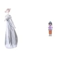 thumbnail image 1 of Figura De Porcelana De Una Dama, Estatua Moderna De Una Chica Nórdica Con Kimono Japonés, Muñeca Geisha, Adorno De Resina Para Estantería, Escritorio O Dormitorio., 1 of 8