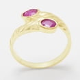 thumbnail image 2 of LBG British Made 18k Yellow Gold Natural Ruby Womens Band Ring - 33 size options - 8.75 - 33 size options - Sizes 4 to 12 Available, 2 of 6